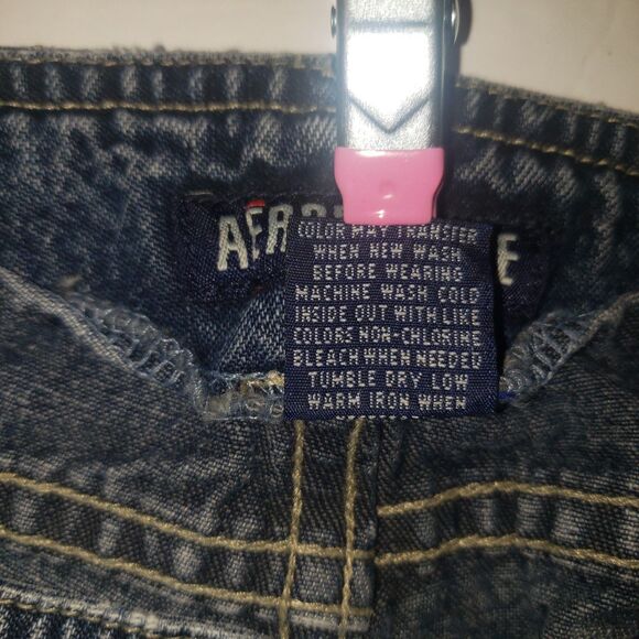 Vintage 90's Y2K AEROPOSTALE Wide Leg Flare Denim Jeans Juniors Size 13/14 L - Picture 6 of 9